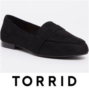 TORRID BLACK FAUX SUEDE LOAFER